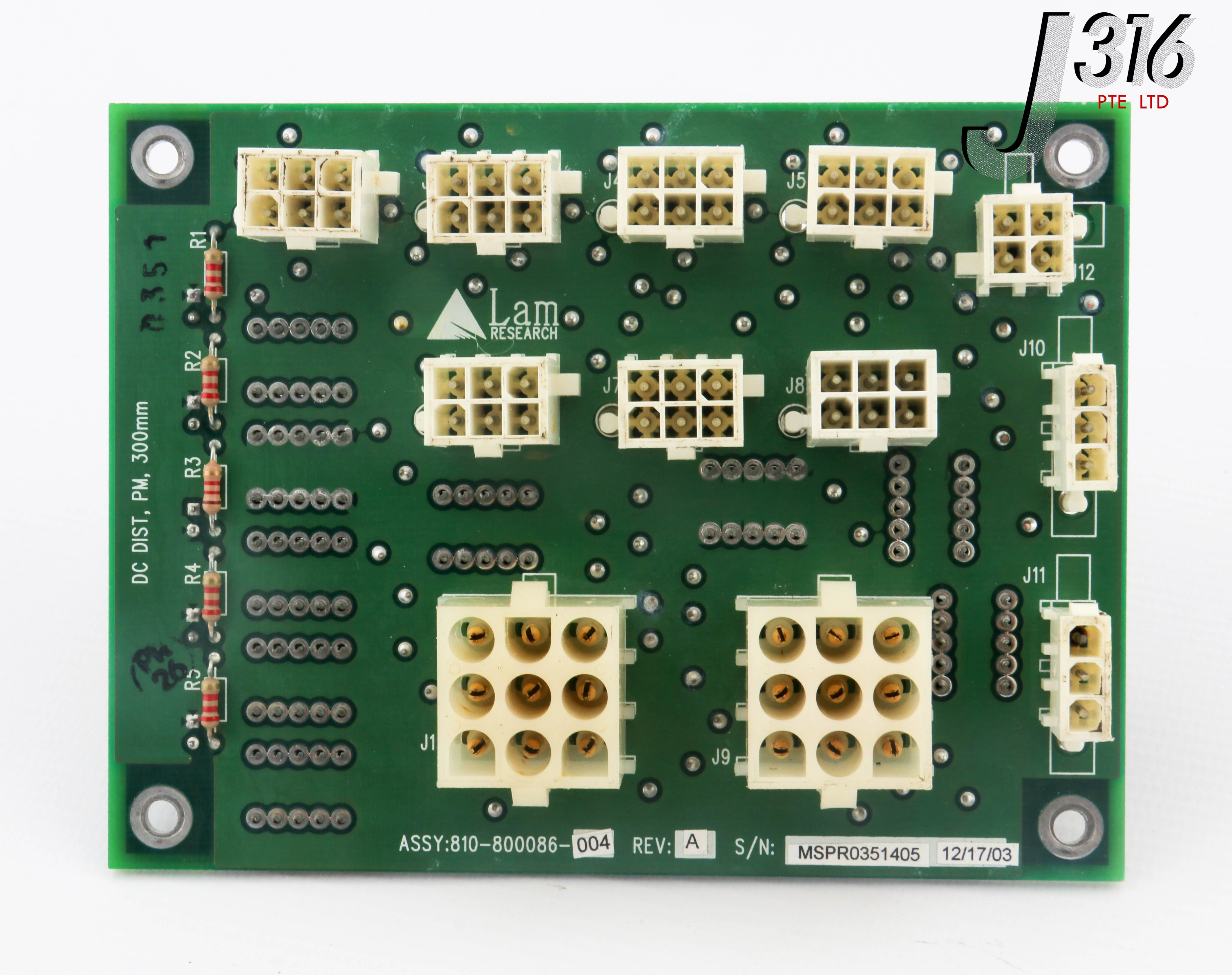 オーディオインターフェイス 26334 LAM RESEARCH PCB, DC DIST, PM, 300MM 810-800086-004 | eBay